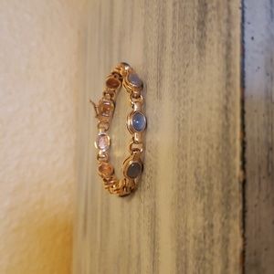 Moonstone 925 Gold Plated Silver Bracelet SO ELEGANT!!